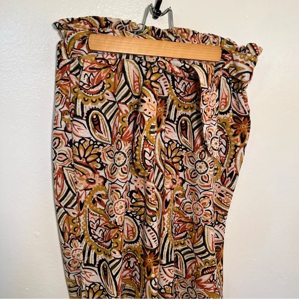 Cato Tropical Tango Palazzo Pant Floral Paisley - Image 2