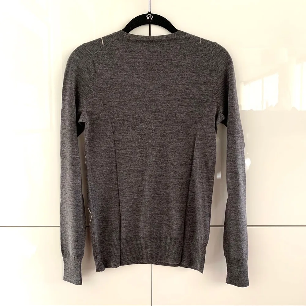Club Monaco  Merino Wool V-Neck Pullover Sweater - Image 2