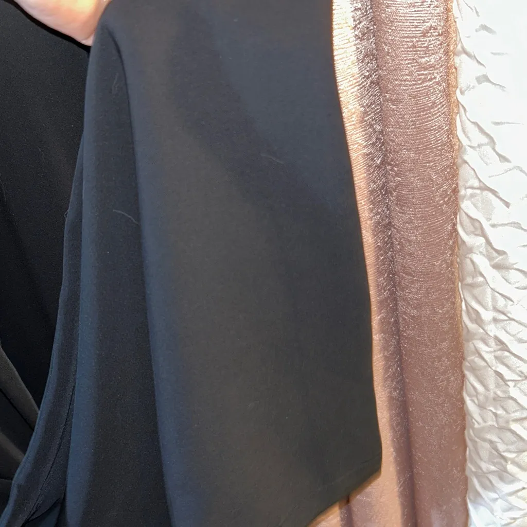 Eliza J Size 10 Black Ribbon Belted Jumper - Image 10