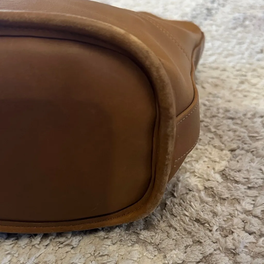 Vintage Coach Tribeca tote shoulder bag camel leather - Image 10