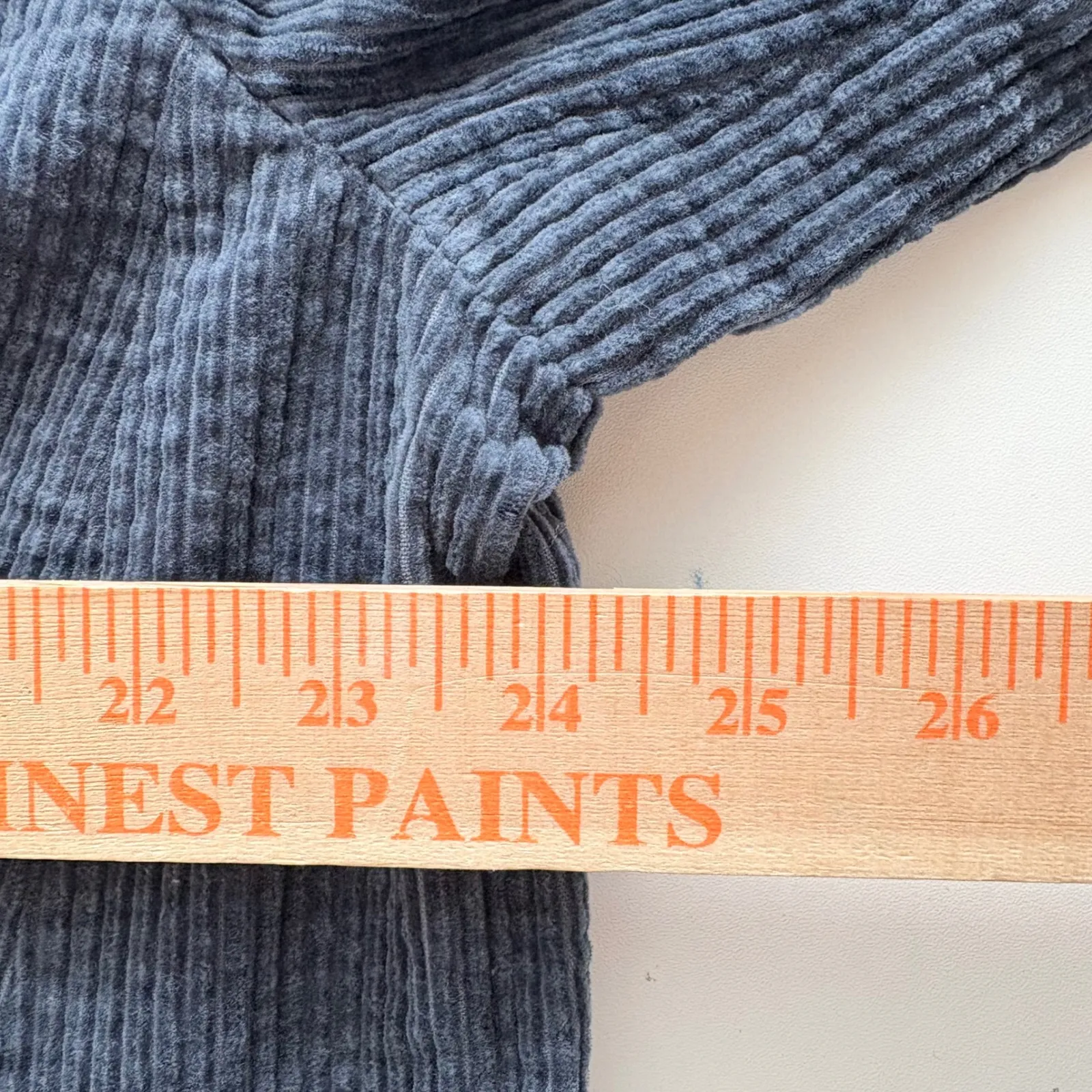 J Jill Corduroy Blazer Jacket Blue 2X Women Long Sleeve Button Front Pockets - Image 10