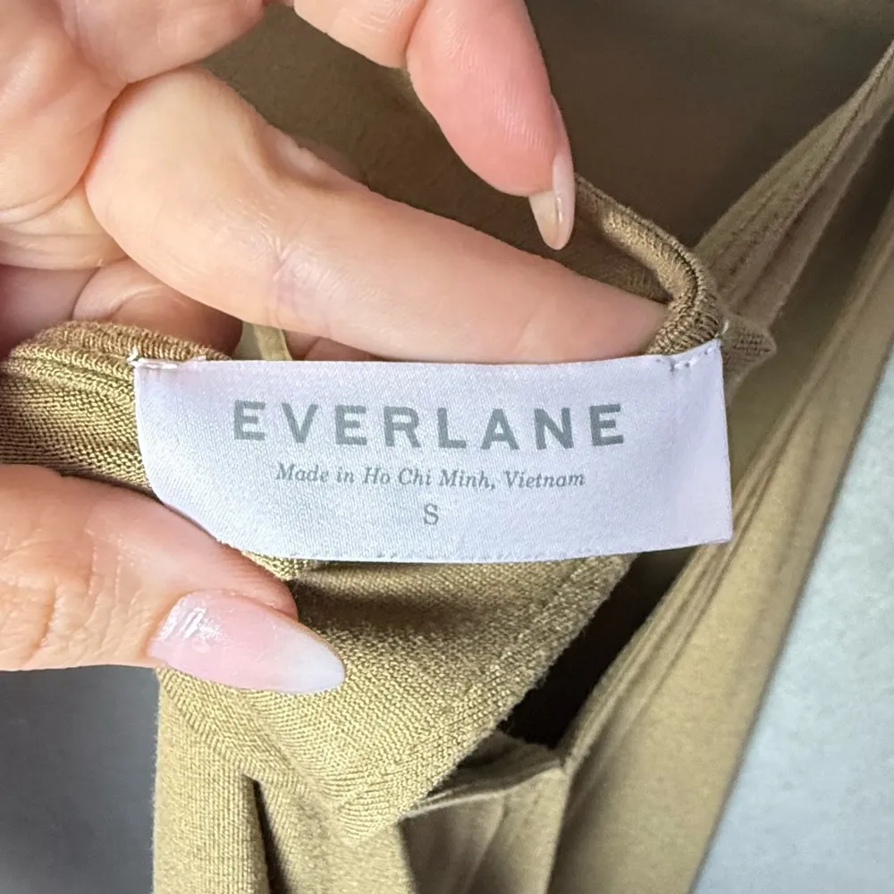 Everlane Women’s The Ryan Sleeveless Tank Light Brown Tan Maxi Dress Size S - Image 4