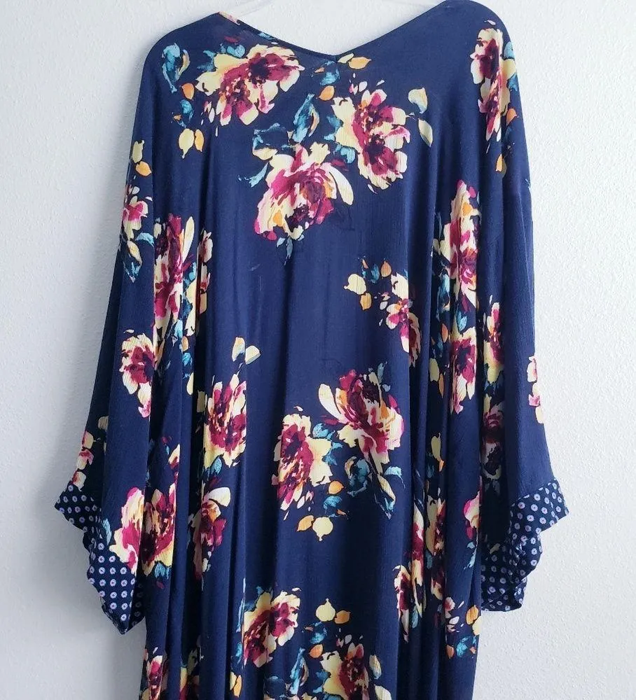 Band Of Gypsies Floral Long Duster Cardigan - Image 5