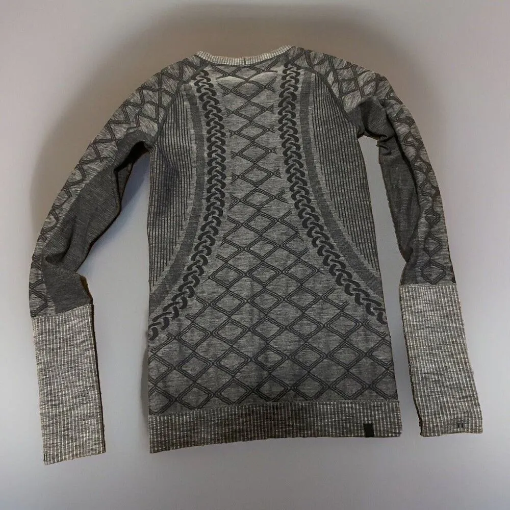 Heathered Black Rest Less Pullover M Lululemon activewear workout spring - Image 4