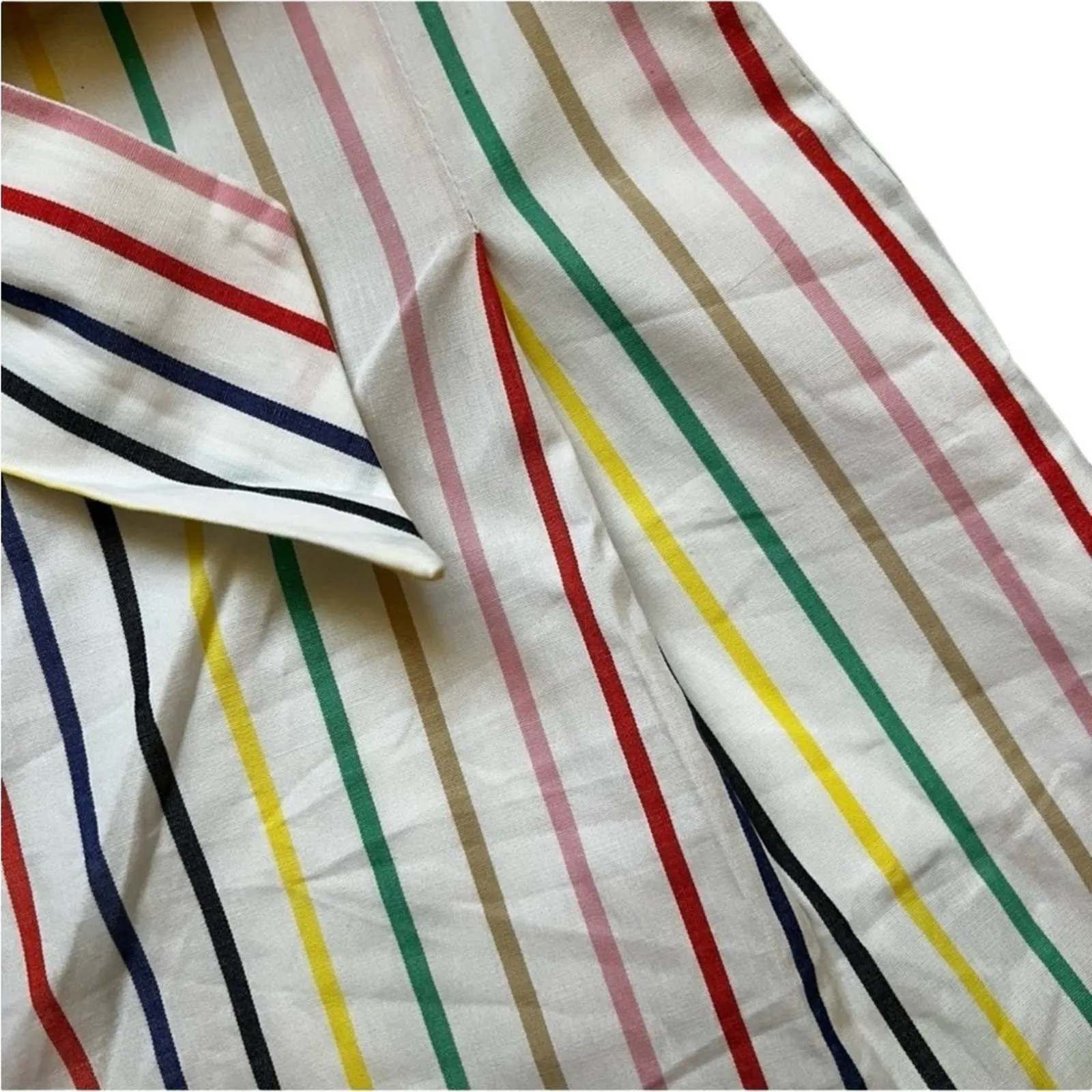 J CREW Striped tie-waist short stretch cotton poplin Size 0 New w/ Tag MSRP $60 - Image 9
