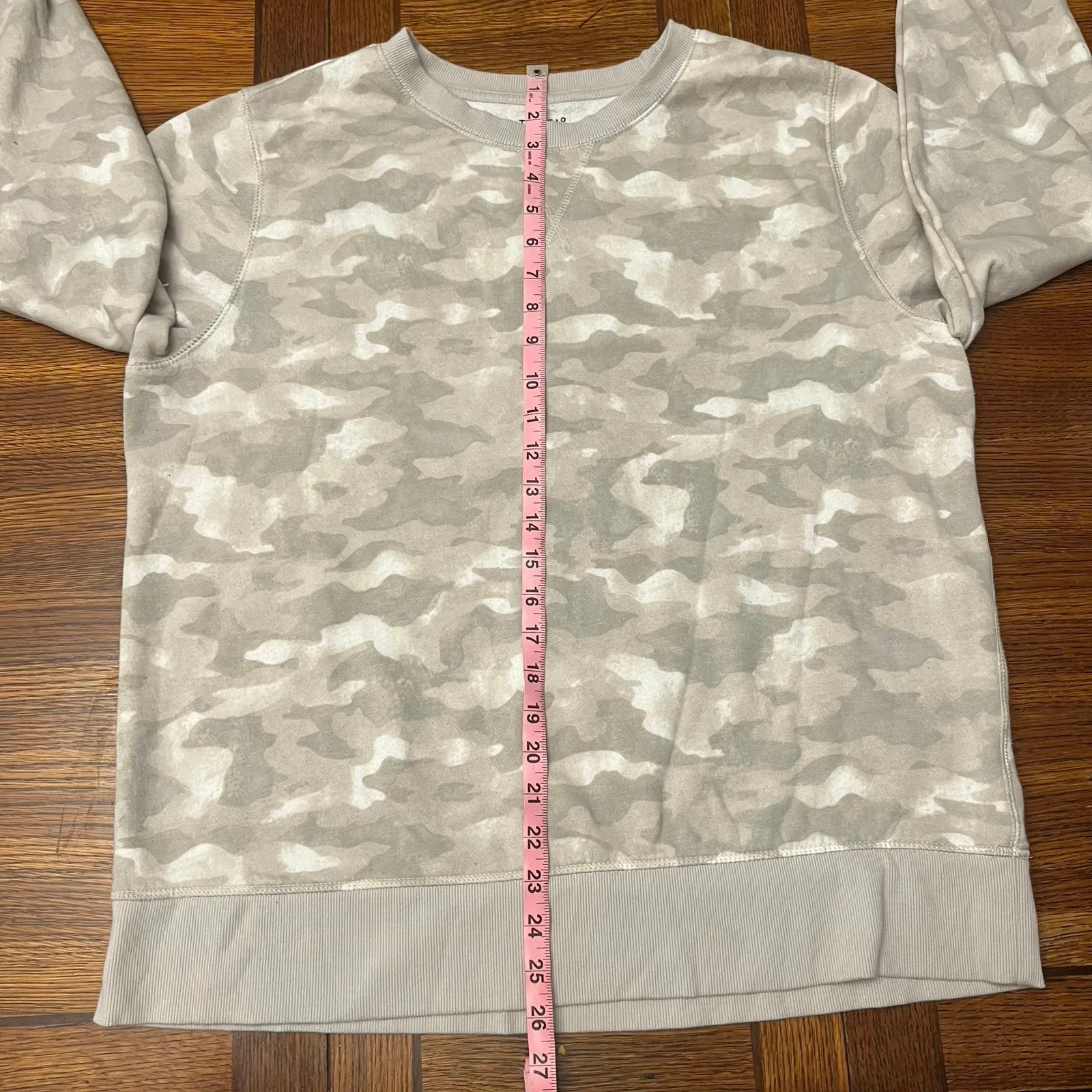 Tek Gear Camo Crewneck Sweatshirt XL Gray Green Camouflage Fleece Pullover Comfy - Image 8