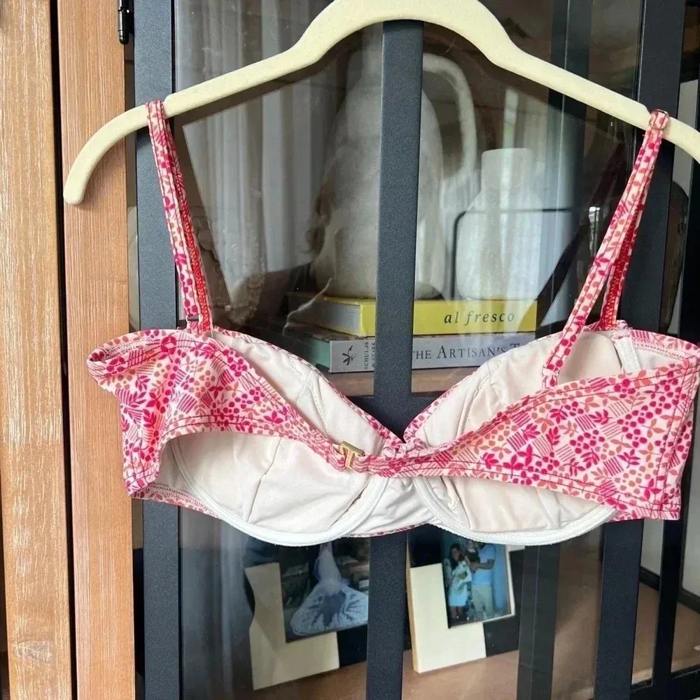 Marc by Marc Jacobs Bikini Top coral adjustable bustier swimsuit XL adjustable - Image 6