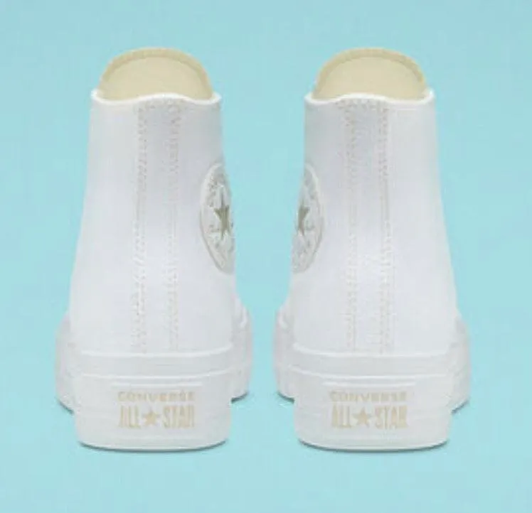 Converse White Platform High tops - Image 4