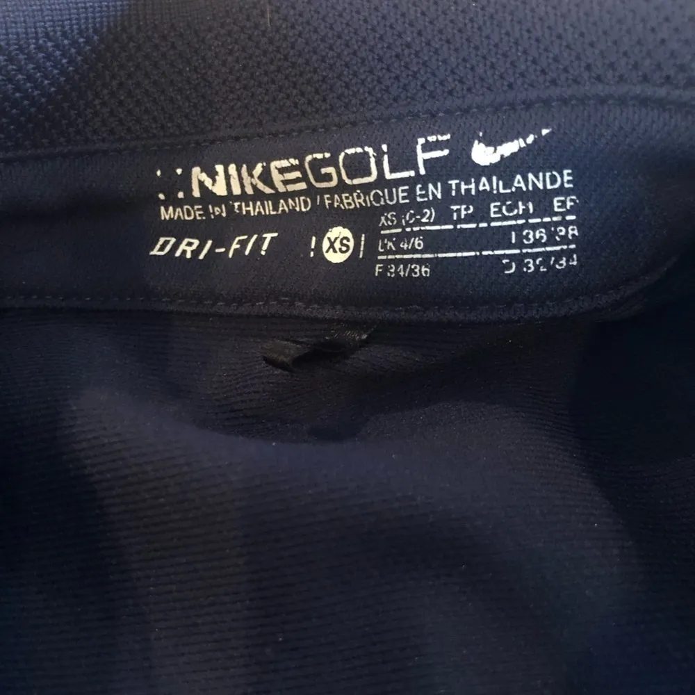 Nike Golf Navy Dri Fit Golf Polo SS Shirt Top XS/2 - Image 4