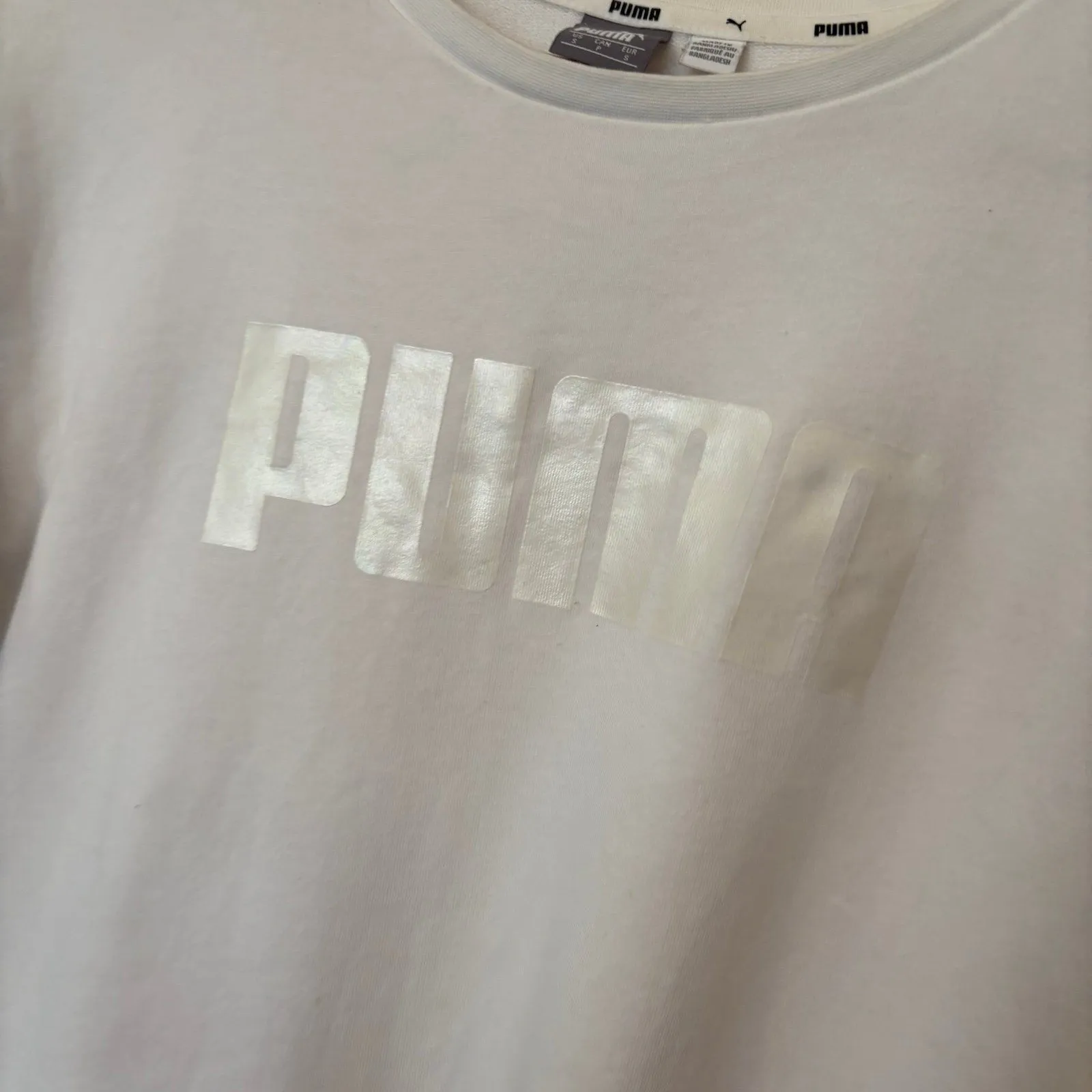 Puma White‎ Shirt Dress Size Small - Image 4