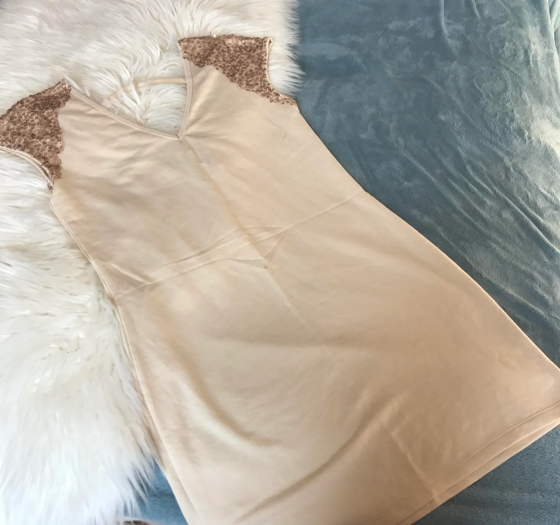 sequin pale shift dress. - Image 2