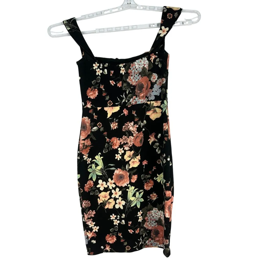 Papaya Floral Sleeveless Cocktail Dress Size Large - Image 3