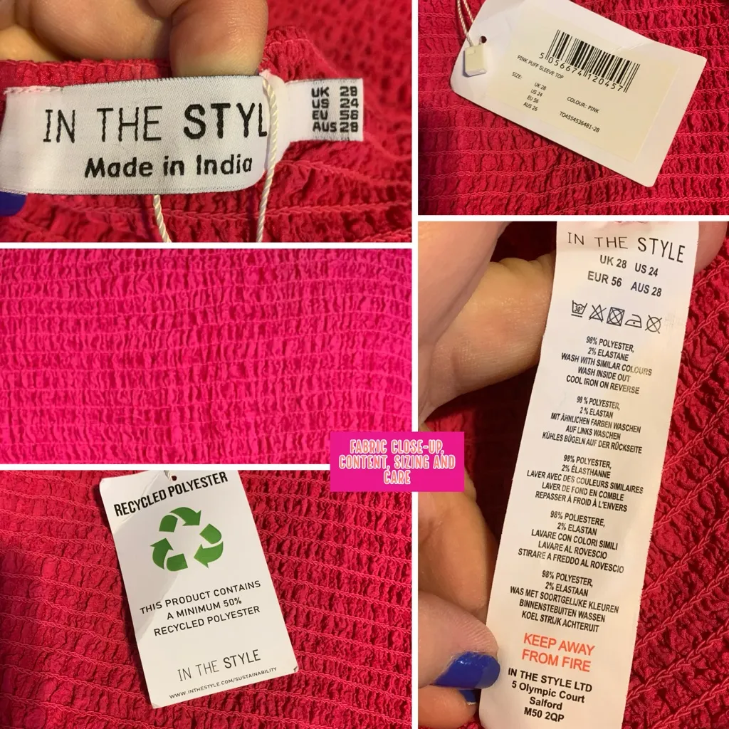 IN THE STYLE PINK CROPPED TOP AND MAXI SKIRT COORDINATED SET NWT (24) - Image 13