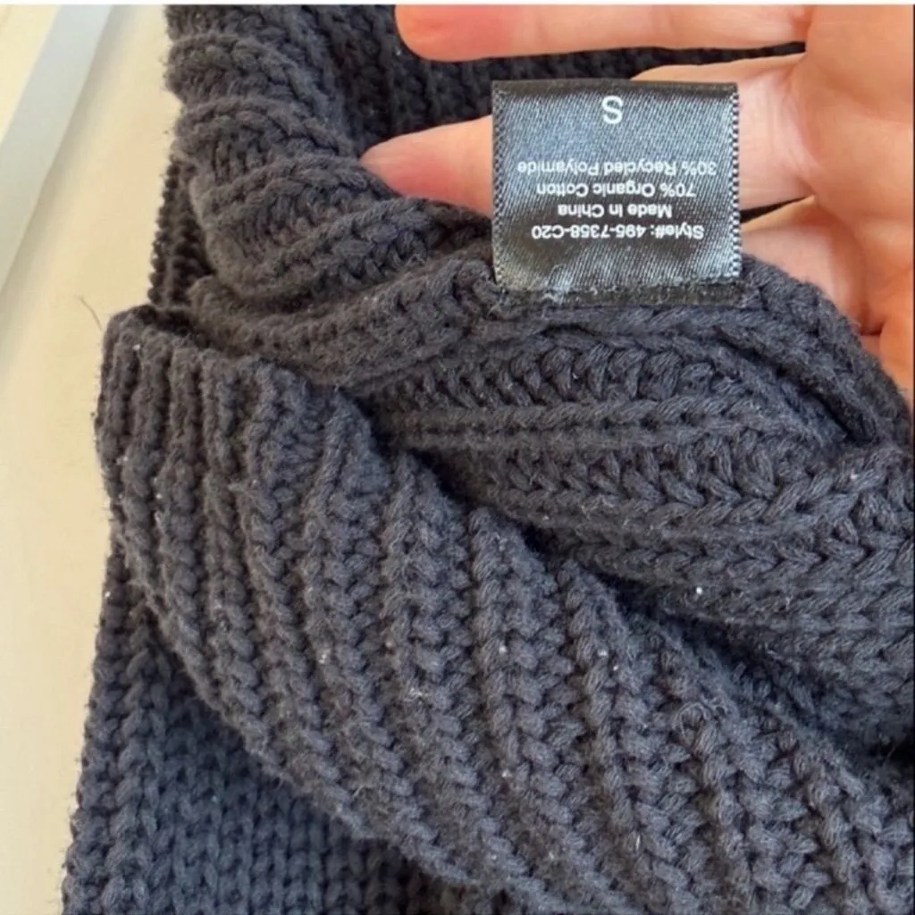 Jenni Kayne Black Cotton Cabin Sweater - Image 7