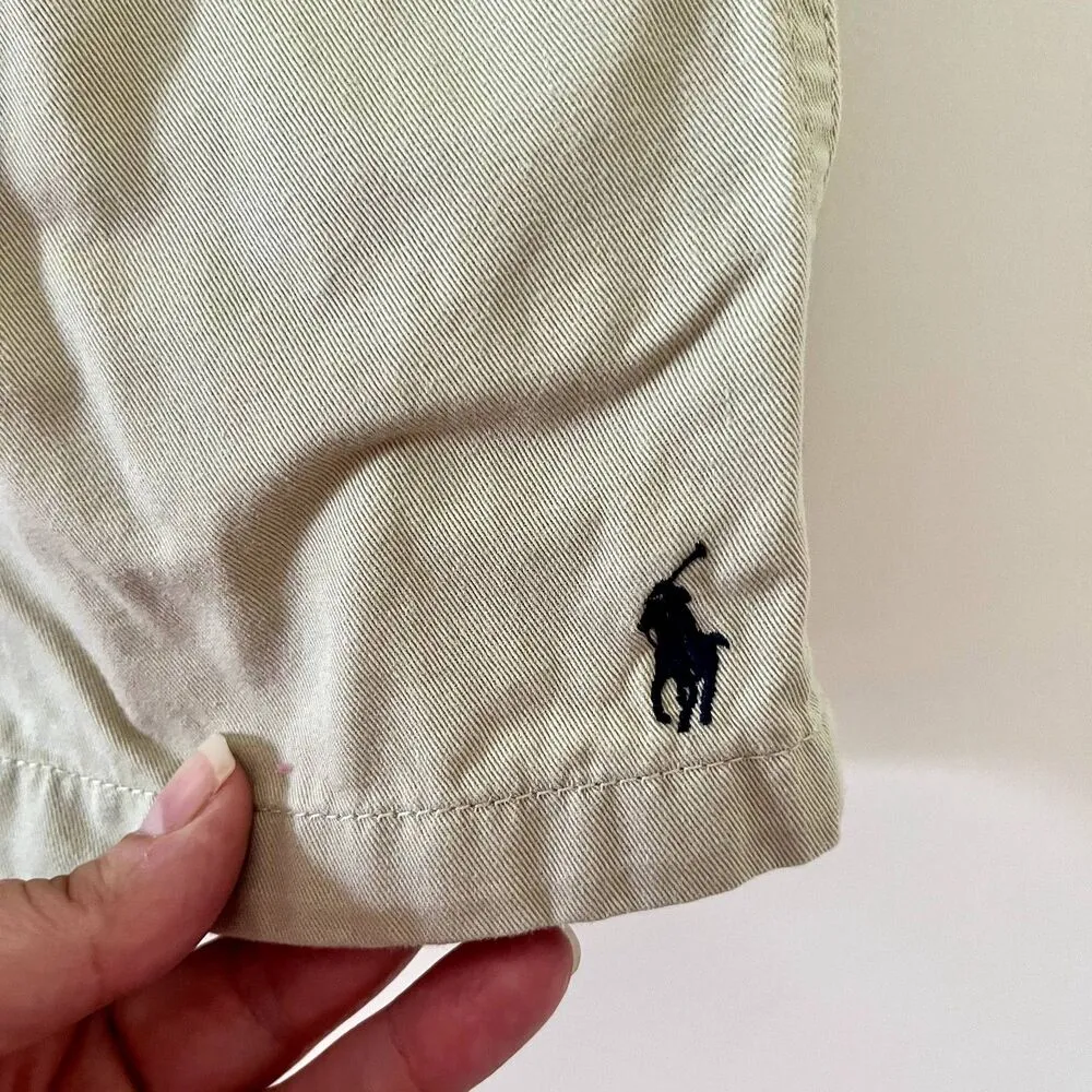 Vintage 90s/Y2K Polo Ralph Lauren Pull On Mom Shorts Drawstring Khaki Comfy Lrg - Image 6