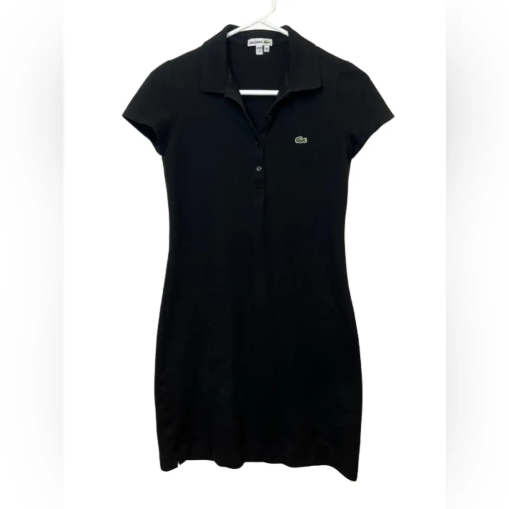 Lacoste Women’s Slim For Stretch Mini Pique Polo Dress Size 36, US XS - Image 3