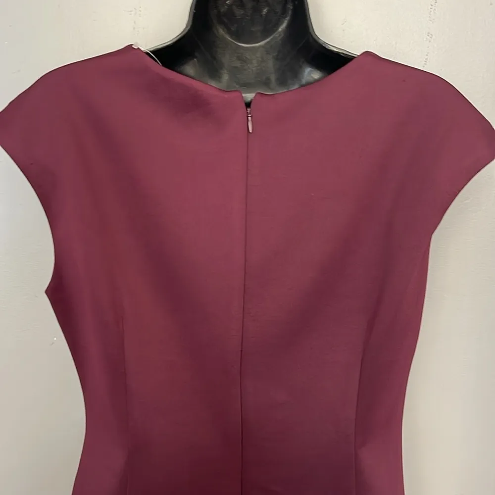 Connected Apparel plum Midi Dress, size 8P - Image 5