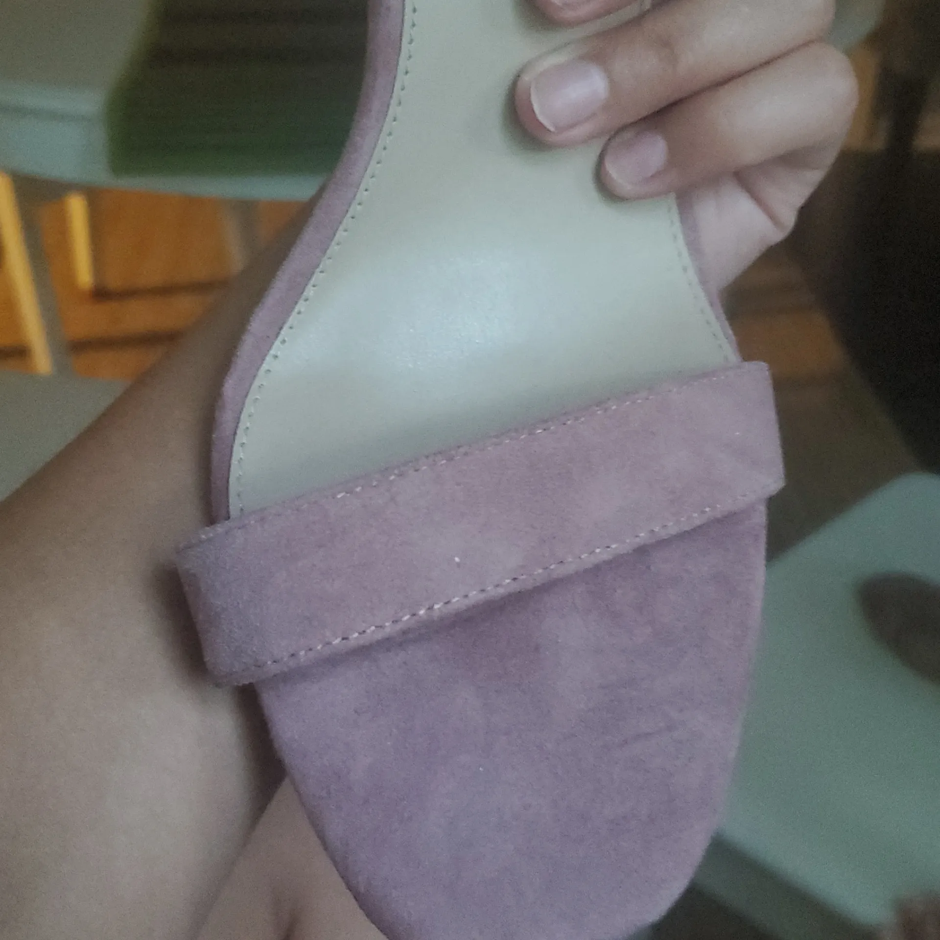 Vince Camuto Blush Suede Heels Strappy Size 11 Womens Beautiful 3 Inch Heels - Image 7