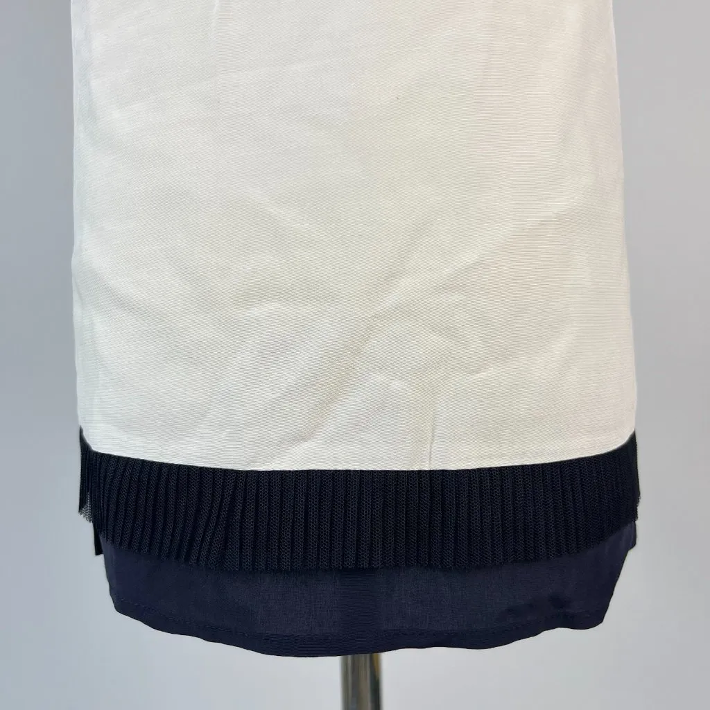 NWOT Mint Velvet Ivory & Ink Mesh Trim Cami Tank Top Blouse US10 UK14 Size 10 - Image 7