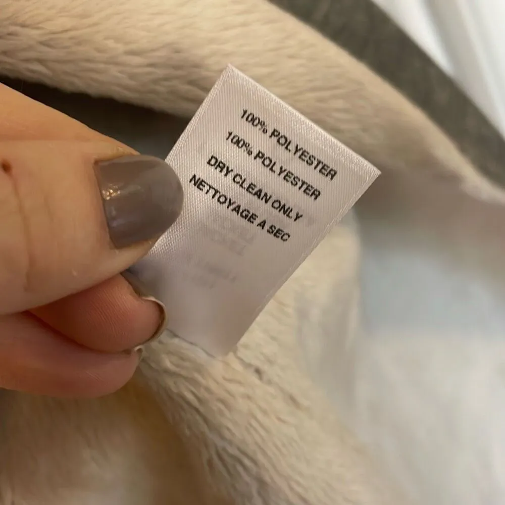 Anthropologie Amadi Camilla Sueded Sherpa draped jacket xs - Image 7