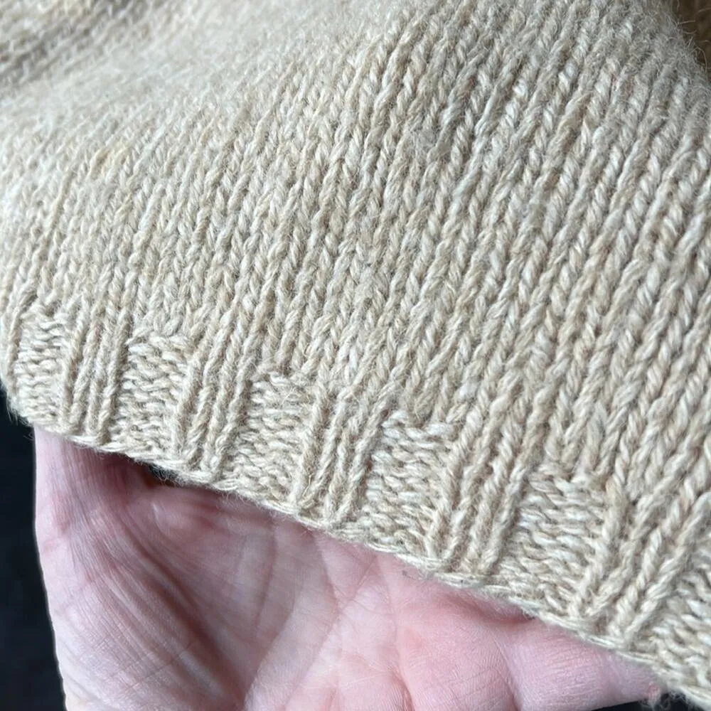 Fair Isle Nordic Pattern Wool Sweater w/Ruby Red Turtleneck Sweater - Image 5