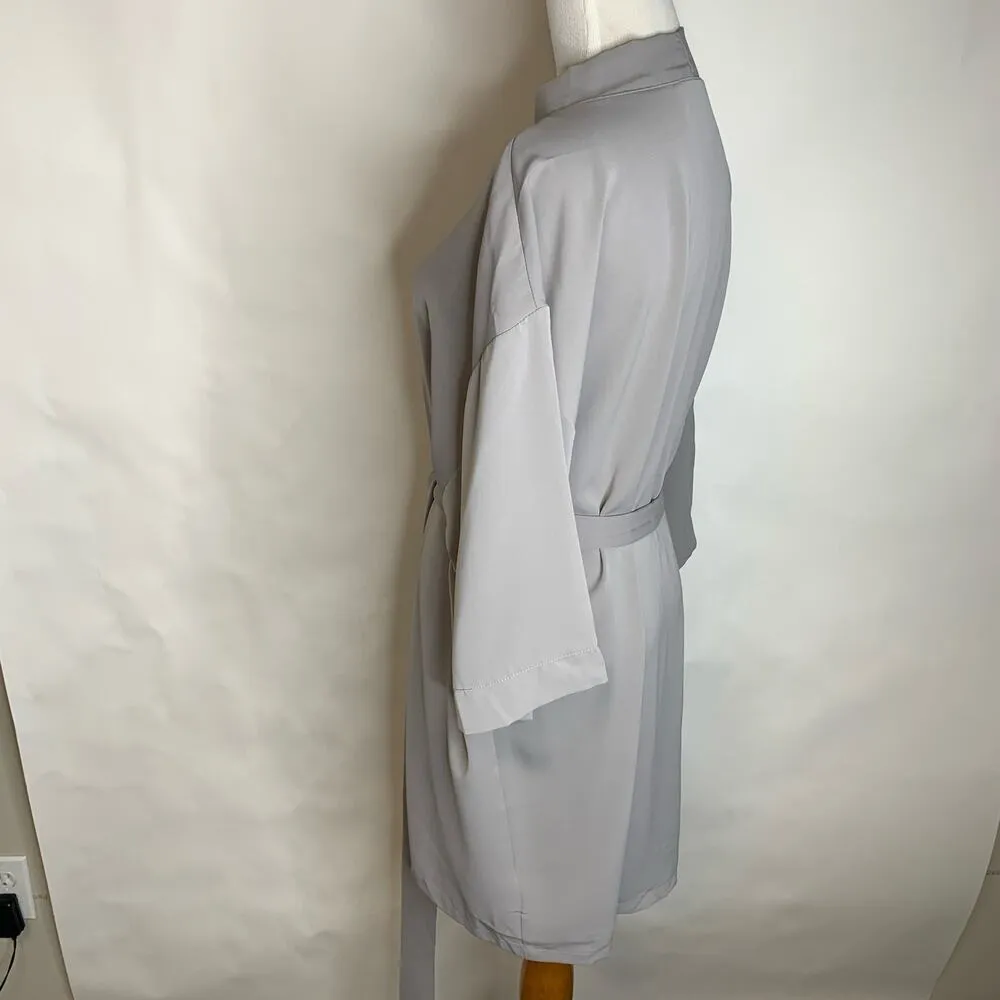 Birdy Grey Robe Light Gray Fabric M/L - Image 7