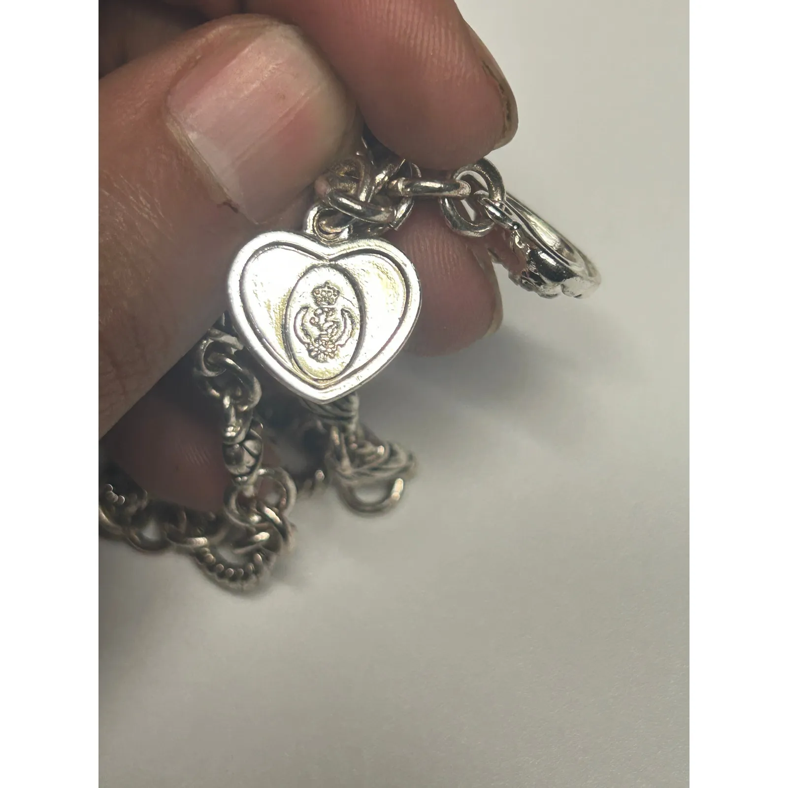 Premier Designs Silver-Tone Vintage 2 Heart Charm Toggle Necklace Bracelet Set - Image 11