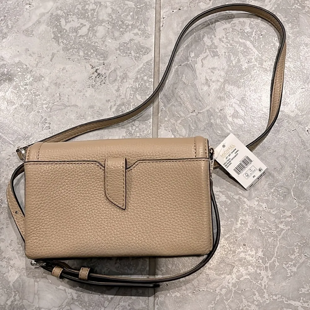 Michael Kors Jet Set Charm Small Phone Crossbody in Camel, New w/Tag Retail $158 - Image 7