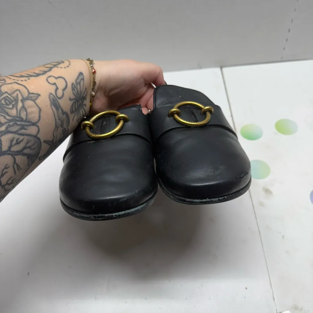 frame denim FRAME Le Aspen Leather Mule Clogs - Image 2