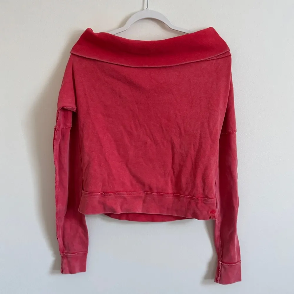 Free People We The Free Not the Same Long Sleeve Top Size XS Faded Red Tee - Image 3