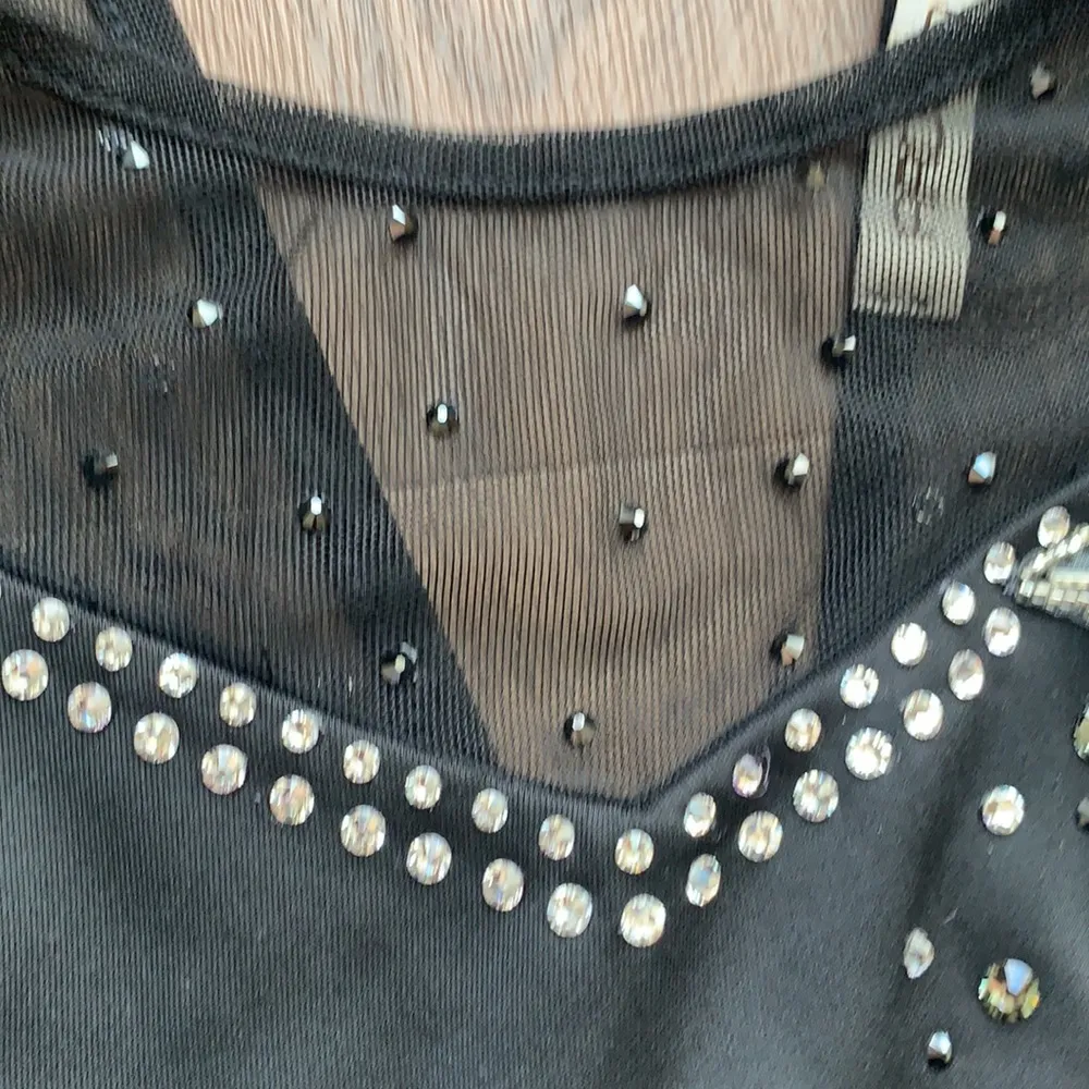 Black peplum dance top - Image 4