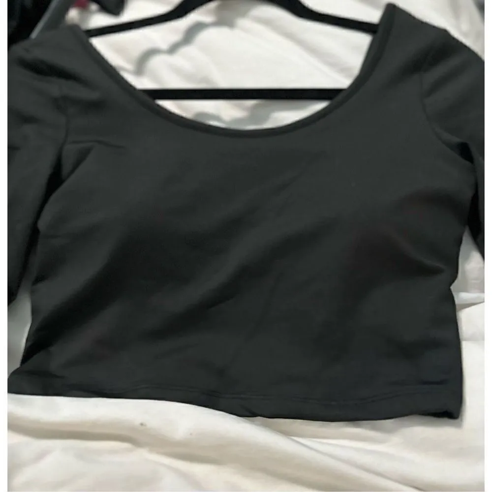 Open back criss cross workout top Black Size M - Image 10