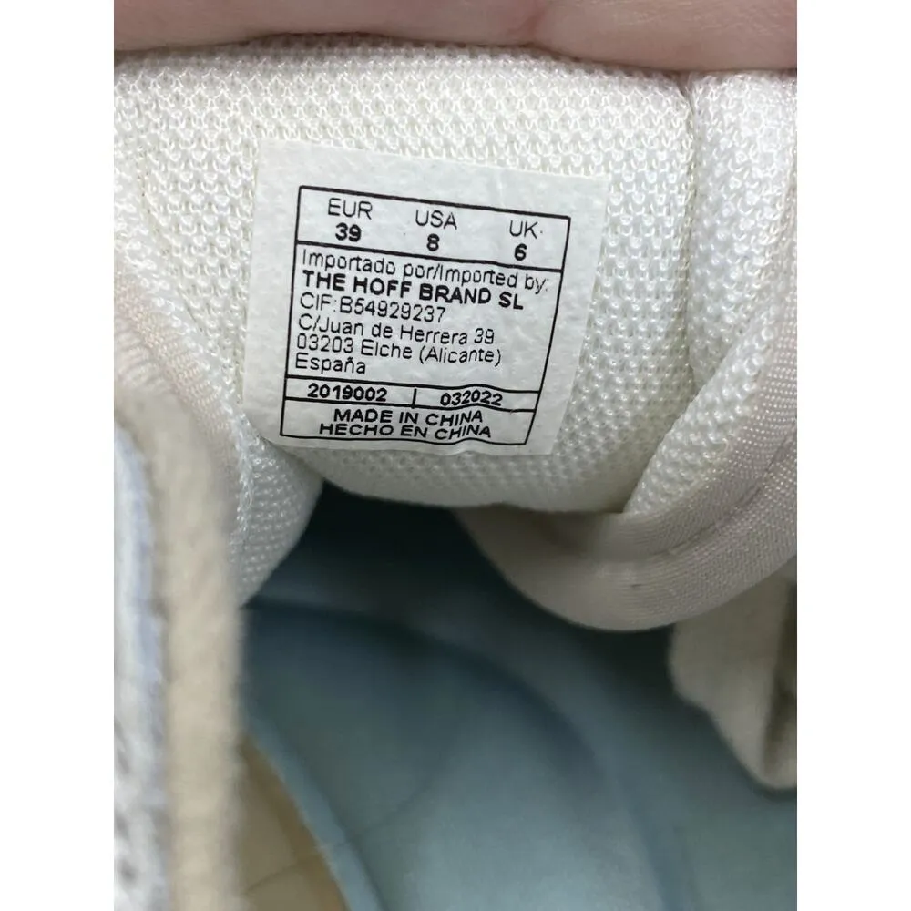 Hoff Sneakers Women's 8 Taupe Pink Lace Up Low Top Running Athletic Shoes - Image 8