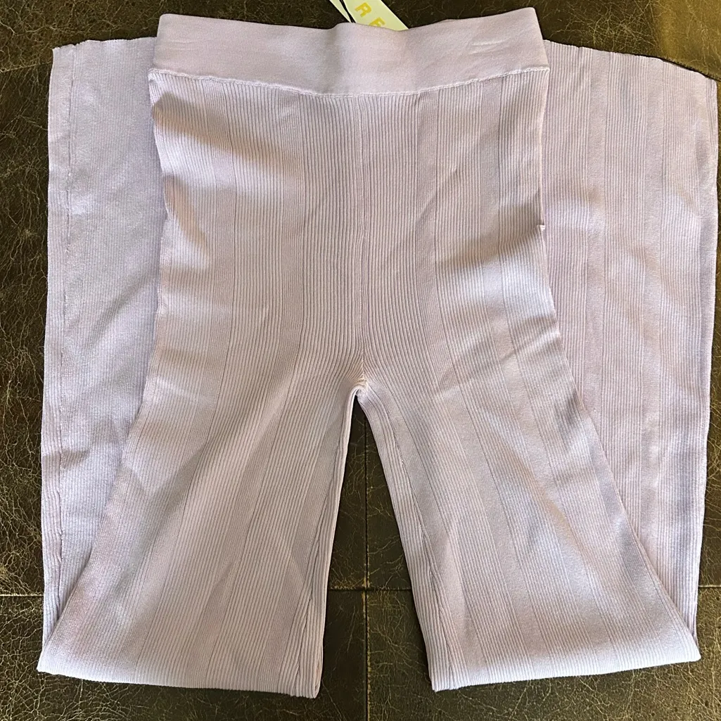 REMAIN Birger Christensen Lilac Solaima Knit Flare High - Image 8