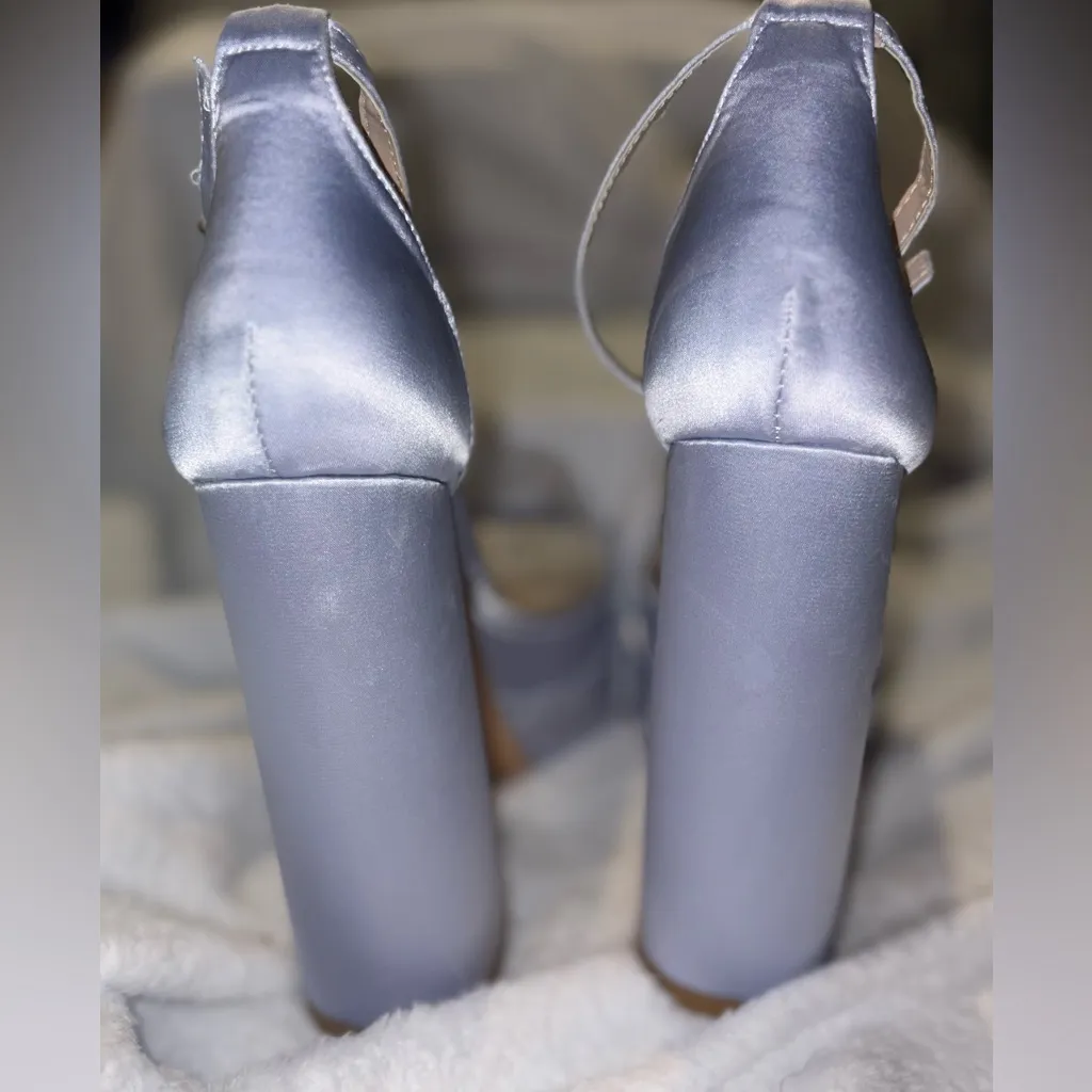 NWOB Pazzle Chunky Lavender Platform Heels Size 10 - Image 3