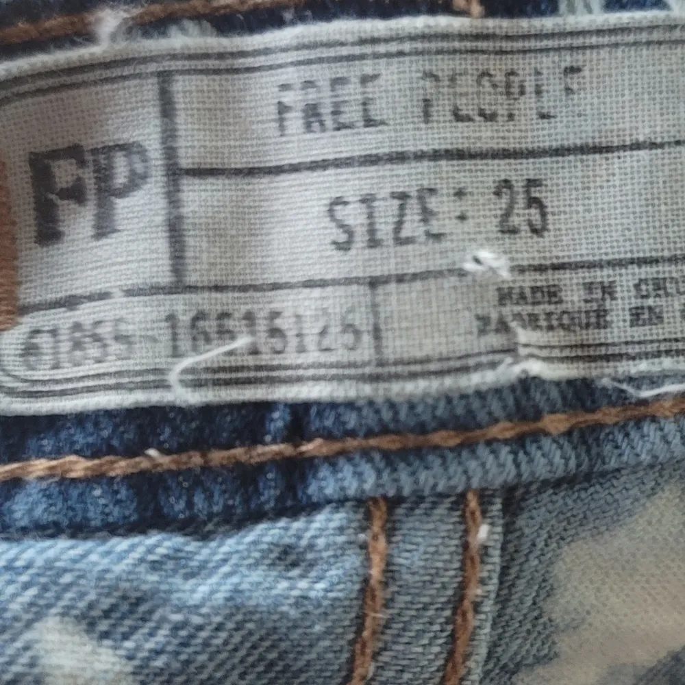 Free People Festive 5 Pocket Denim Cut Off Shorts 25 - Image 2