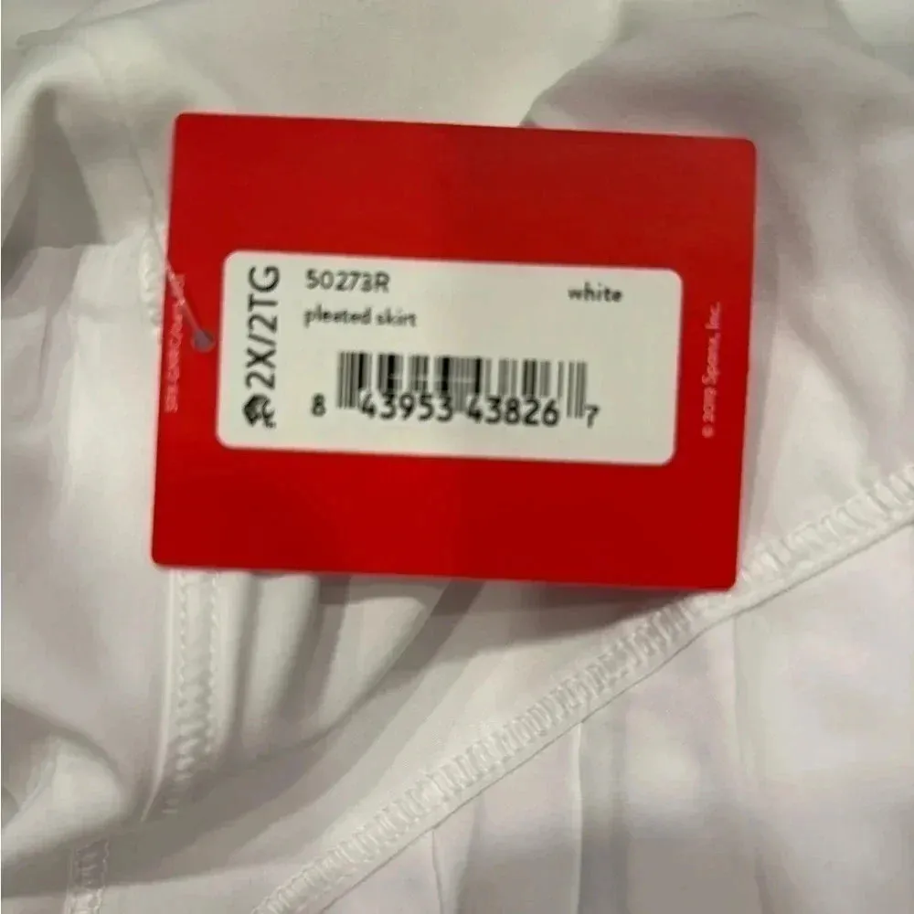 Spanx White Polyester Pleated Elastic Waist Skort Women’s Size 2 X NWT - Image 7