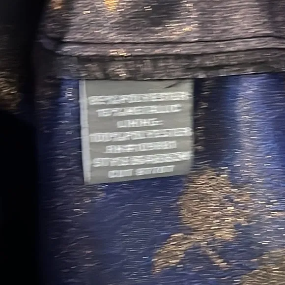 Donna Ricco Size 2 Blue and Bronze‎ Metallic Cocktail Dress NEW WITH TAGS - Image 9