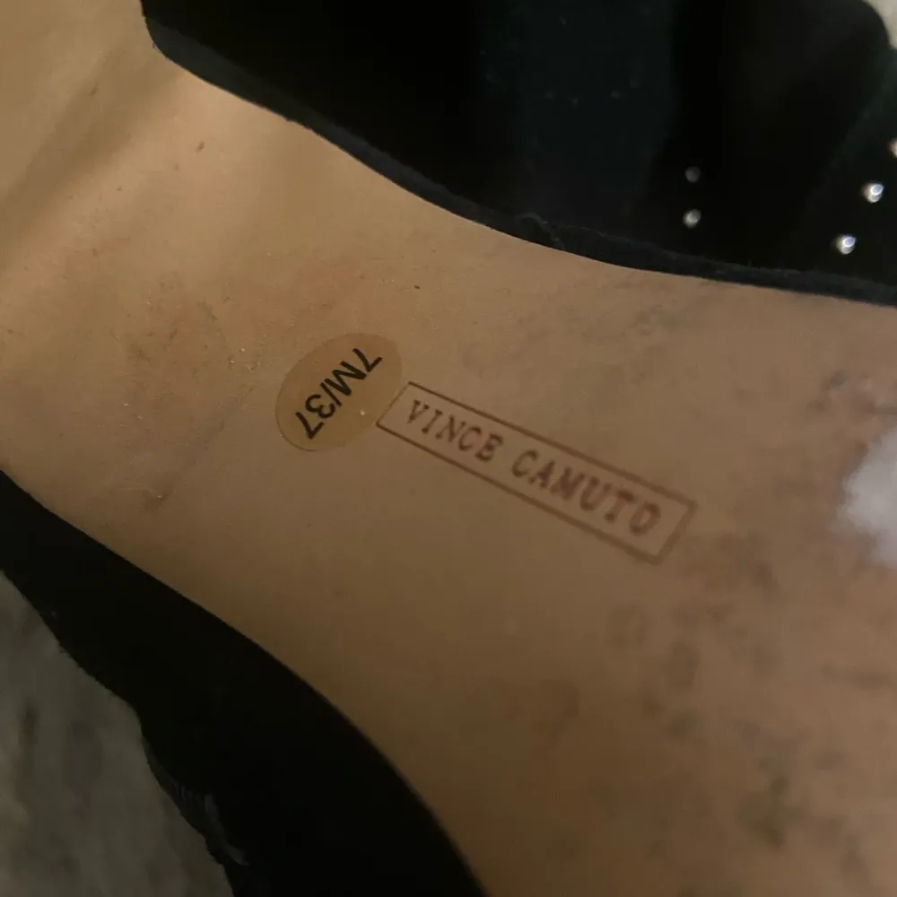 Vince Camuto VP Carlene Black Embellished Leather Suede Over The Knee Boots EUC - Image 7