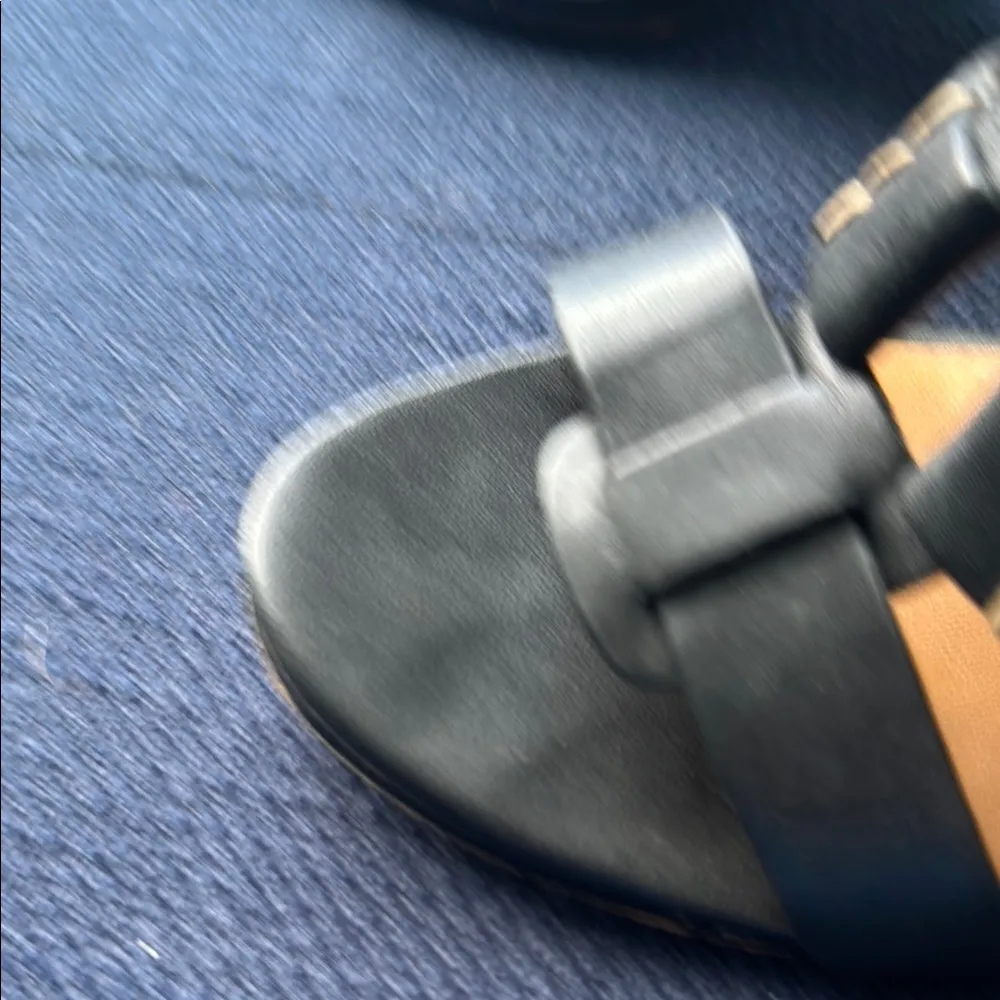 Black Strappy Sandals Size 9 - Image 5