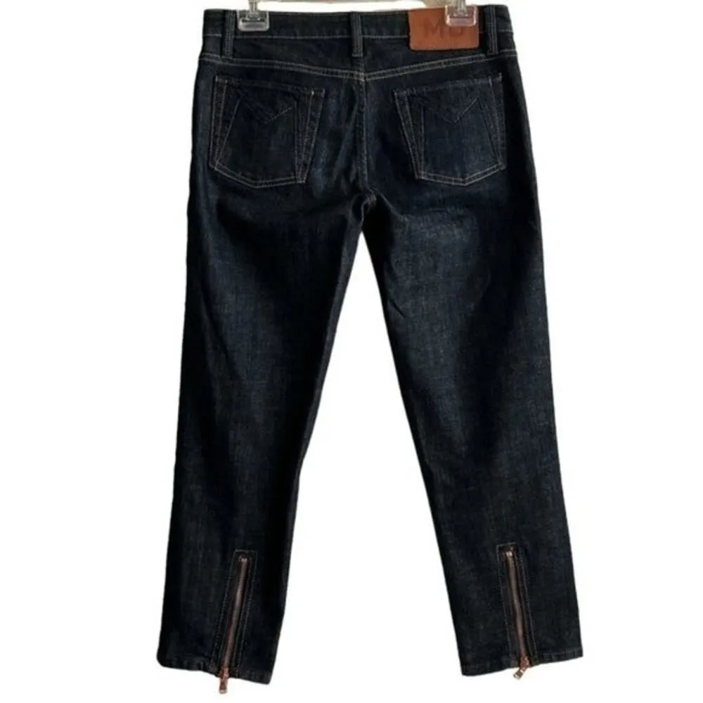 Marc by Marc Jacobs MARC JACOBS Blue Low-Rise Stretch Cropped Skinny Leg Jeans, M/W28 - Image 4
