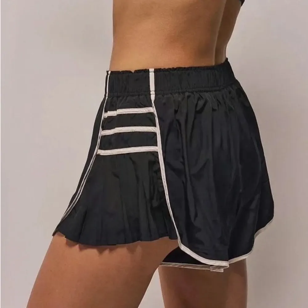 FP Movement Easy Tiger shorts pleated skort running workout highrise free people Black Size L - Image 5