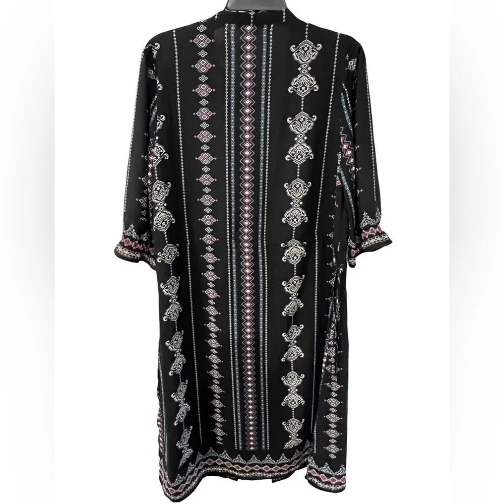 Black Kimono or Pool Coverup Size M - Image 2