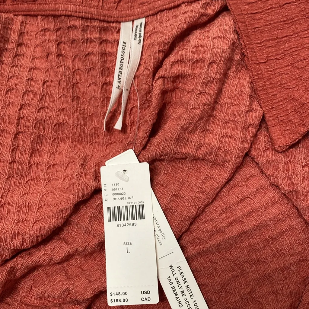 Anthropologie Terracotta Wrap Dress - Image 11