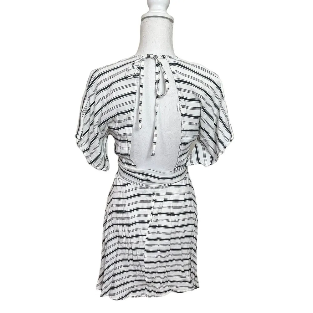 Faithfull the Brand Revolve Cova Mini Dress Amsterdam Stripe Womens Size 2 - Image 6