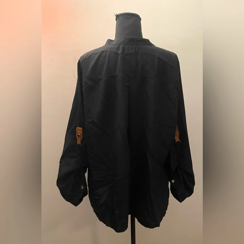 Elementz- Black Button-down blouse Size 2X - Image 3