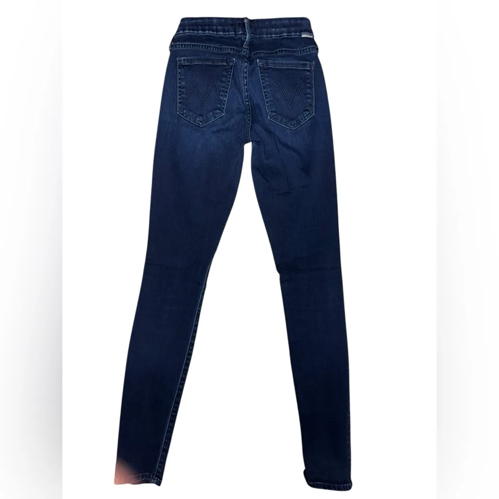 MOTHER The Looker Jeans – Body Electric Blue Size 24 - Image 4