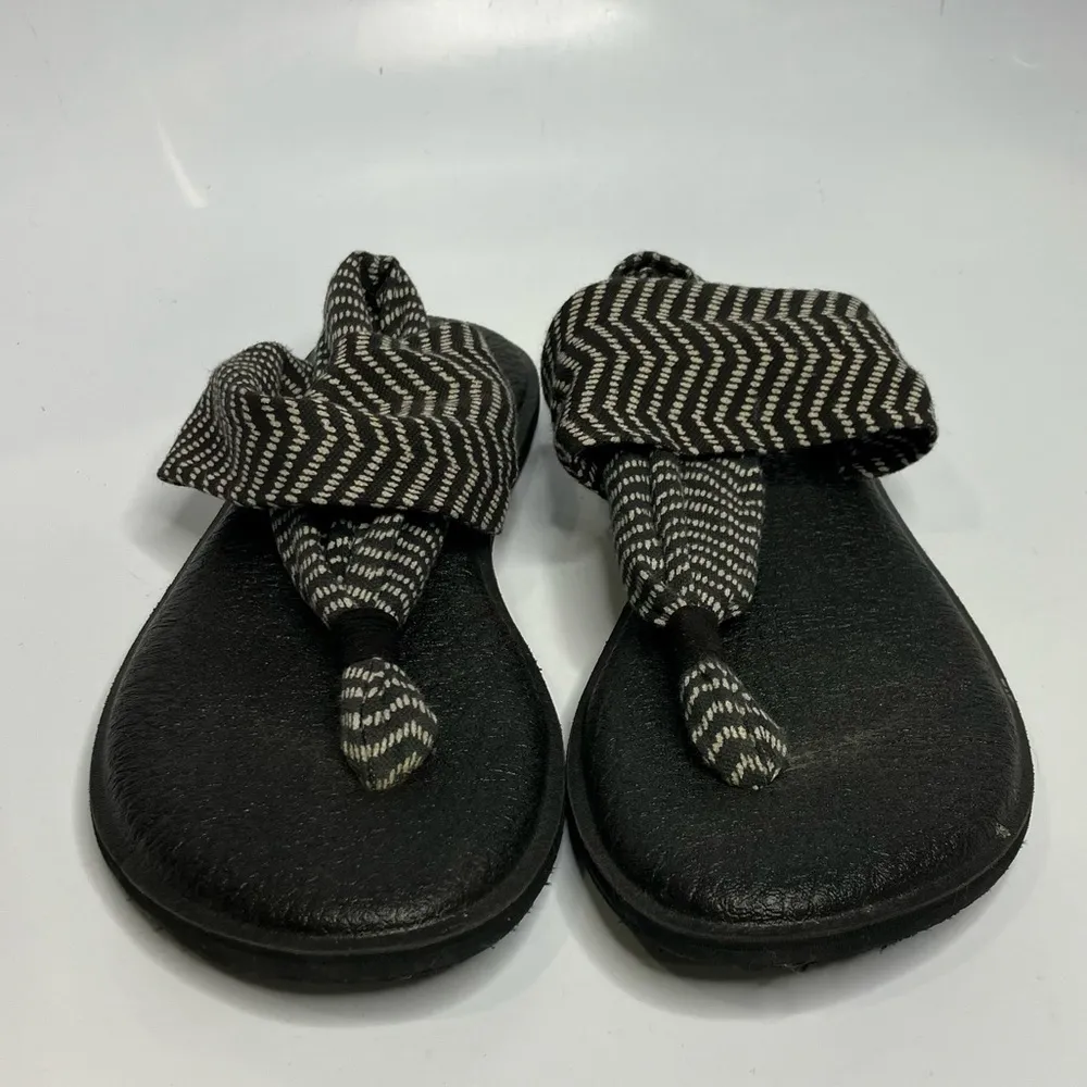 Sanuk‎ yoga mat sling sandals gray & cream size 9 - Image 3