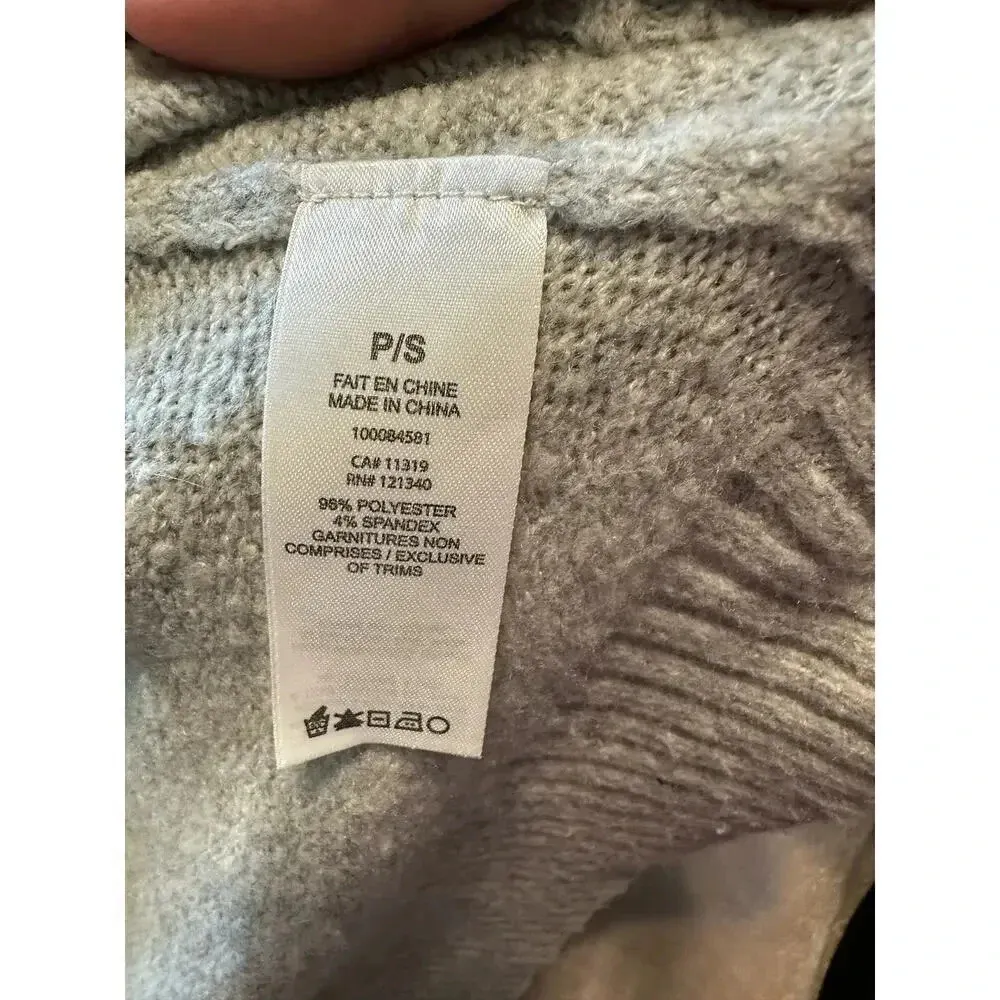 Garage Hooded Sweater Size Petite Small Gray Kangaroo Pocket Hoodie - Image 4