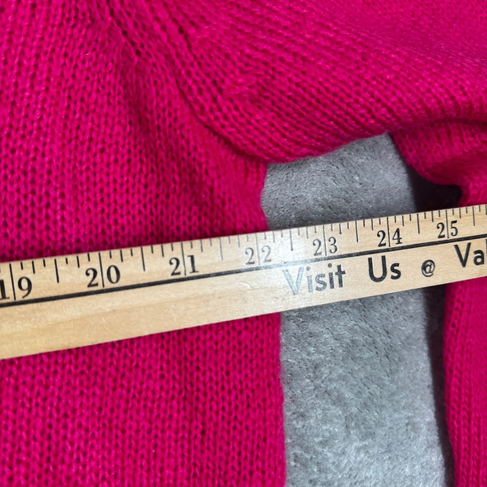 Wooden Ships Sweater Layer V Knit Lightweight Pullover Pink Sapphire Size M/L - Image 10